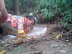 Asian Prostitute Outdoors Doggy Style