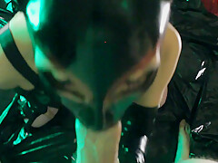 Eva Latex Pov Blowjob Deep Minet Big Dick Mask Pink Leggins High Heels Fetish Milf Gonzo Mature Home