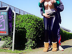 Mega Public! Parkplatz Quicky Mit Xxl Sperma Happy End