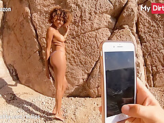 MyDirtyHobby – Luna Corazon sucking her friends cock at the beach and almost got caught by stranger